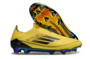 F50 ELITE ZONDER VETERS GEEL ZWART GOUD
